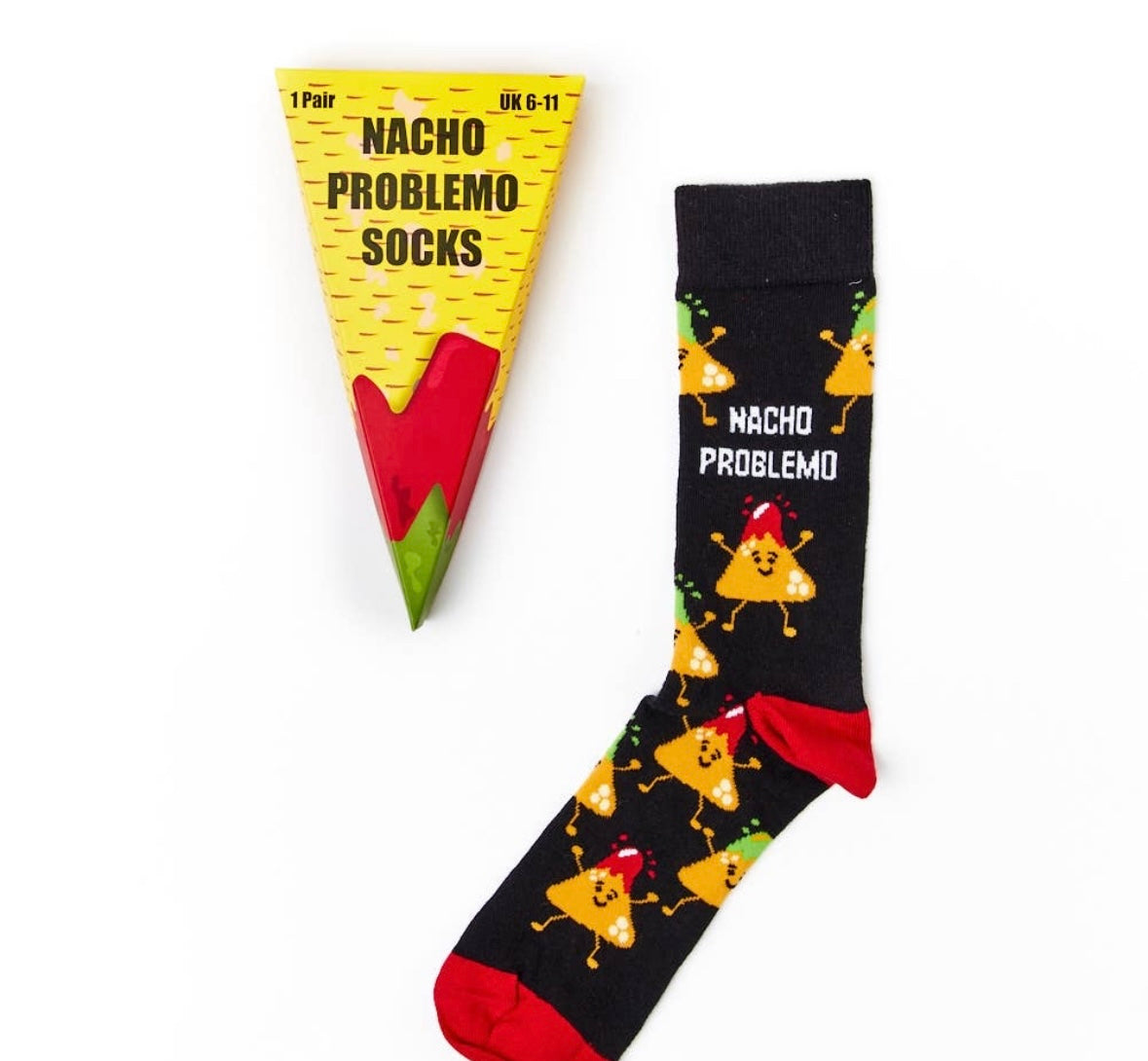 Nacho problemo sokker i gaveeske