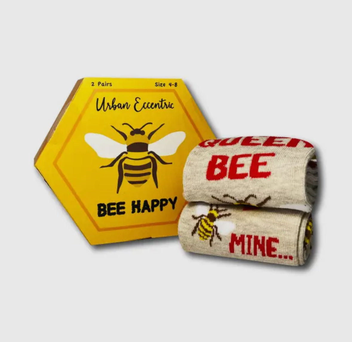 Bee Happy sokker gavesett 2 pack